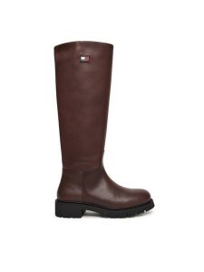 Tommy Jeans Kozaki Tjw Stretchy Long Shaft Boot EN0EN02828 Brązowy. Brązowe kozaki Tommy Jeans, bez wzorów, z jeansu, bez obcasa, na płaskiej podeszwie, bez zapięcia. Za 719,99 zł.