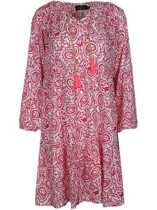 Zwillingsherz Sukienka "Luna" w kolorze różowym rozmiar: L/XL. Różowe sukienki Zwillingsherz, na co dzień, l, bez wzorów, z wiskozy, bez kołnierzyka, bez ramiączek, midi, proste. Za 96,60 zł.