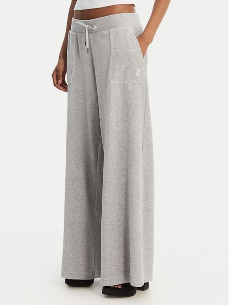 Juicy Couture Spodnie dresowe Yuka JCBBJ225803 Szary Wide Leg. Szare spodnie dresowe Juicy Couture, s, bez wzorów, z dresówki. Za 399,99 zł.