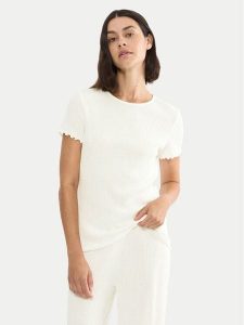 Triumph Koszulka piżamowa Mix & Match 10227214 Biały Regular Fit. Białe koszule nocne Triumph, bez wzorów, z syntetyku, bez ramiączek. Za 109,99 zł.