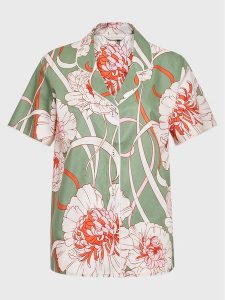Cyberjammies Koszulka piżamowa Sage CY9582 Zielony Regular Fit. Zielone koszule nocne Cyberjammies, bez wzorów, z bawełny, bez ramiączek. Za 179,99 zł.