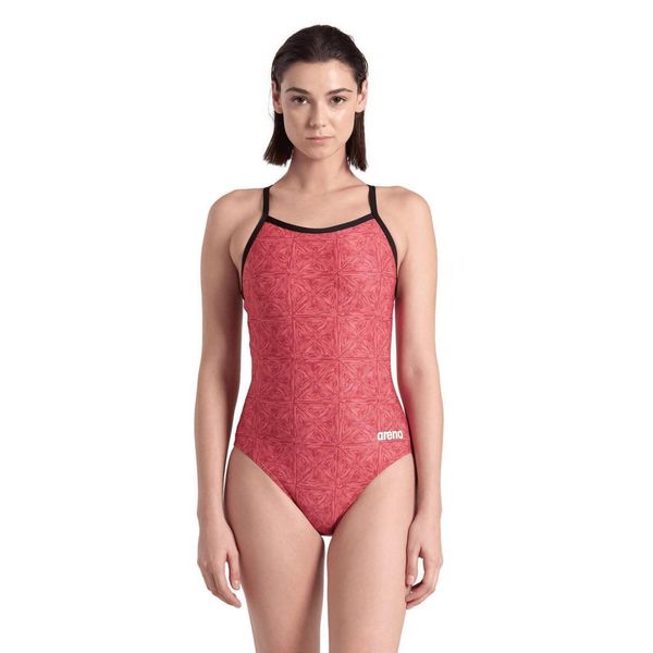 Strój Kąpielowy Arena Abstract Tiles Light Drop Back – Red Team – Rozmiar 32. Czerwone stroje jednoczęściowe Arena, bez wzorów. Za 244,00 zł.