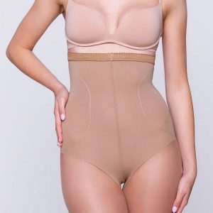 Rajstopy Gabriella Hight Shaper 20 den beige. Brązowe rajstopy i pończochy Gabriella, bez wzorów, z bawełny. Za 45,90 zł.