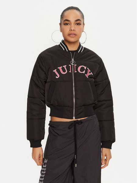 Juicy Couture Kurtka bomber Kelsey JCOIJ224557 Czarny Regular Fit. Czarne kurtki Juicy Couture, xxs, bez wzorów, z syntetyku, bez kaptura. Za 319,99 zł.