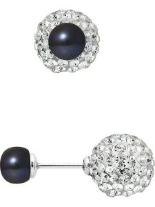 Mitzuko Srebrne kolczyki-wkrętki z perłami w kolorze tahiti rozmiar: onesize. Czarne kolczyki Mitzuko, z kryształem, srebrne. Za 260,99 zł.