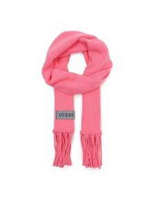 Guess Szalik AW9961 WOL03 Różowy. Czerwone rękawiczki Guess, z aplikacjami, z materiału. Za 289,99 zł.