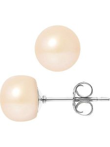 Pearl Addict Kolczyki-wkrętki z perłami w kolorze jasnoróżowym rozmiar: onesize. Różowe kolczyki Pearl Addict, z perłą, srebrne. Za 260,99 zł.