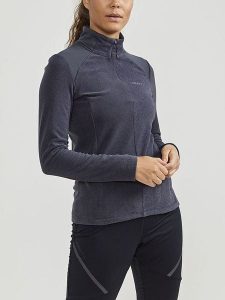 Craft Bluza polarowa "Core Edge Thermal" w kolorze granatowym rozmiar: M. Niebieskie bluzy Craft, m, bez wzorów, z polaru, bez kaptura. Za 144,58 zł.