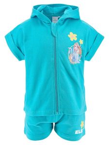 FROZEN 2-częściowy zestaw "Kraina Lodu" w kolorze niebieskim rozmiar: 110. Niebieskie kardigany Frozen, z bawełny. Za 48,28 zł.