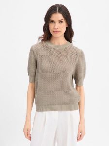 Drykorn koszula z dzianiny - Sanidy Kobiety Bawełna zielony, XS. Zielone koszule DRYKORN, xs, bez wzorów, z bawełny, bez kołnierzyka, bez ramiączek. Za 479,95 zł.