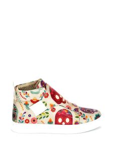 Streetfly Sneakersy w kolorze beżowym ze wzorem rozmiar: 42. Brązowe trampki Streetfly, bez wzorów, z materiału, za kostkę, bez zapięcia. Za 188,40 zł.