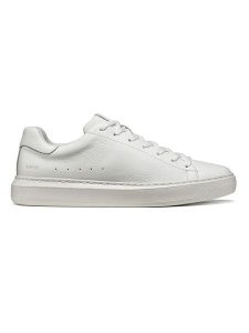 Geox Skórzane sneakersy "Deiven" w kolorze białym rozmiar: 43. Białe trampki Geox, bez wzorów, bez zapięcia. Za 304,95 zł.
