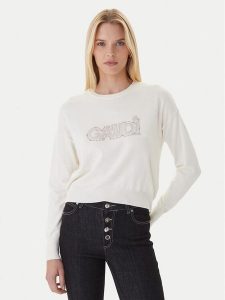 Gaudi Sweter 521BD53023 Beżowy Regular Fit. Brązowe swetry klasyczne Gaudi, xs, z syntetyku, bez kołnierzyka. Za 469,99 zł.
