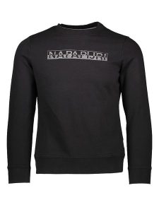 Napapijri Bluza w kolorze czarnym rozmiar: XS. Czarne bluzy Napapijri, xs, bez wzorów, bez kaptura. Za 105,38 zł.