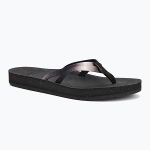 Japonki damskie Teva ReFlip Strappy Gradiate. Czarne klapki Teva, bez wzorów, bez obcasa. Za 129,99 zł.