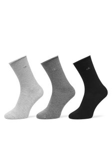 Calvin Klein Skarpety długie 701234368 Szary. Szare skarpetki Calvin Klein, bez wzorów, z bawełny. Za 69,99 zł.
