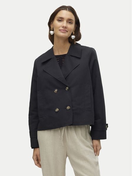 Vero Moda Trencz Chloemia 10308267 Czarny Regular Fit. Czarne płaszcze Vero Moda, m, bez wzorów, z syntetyku, bez kaptura. Za 104,99 zł.