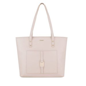 Torebka JENNY. Brązowe shopper bag Jenny, bez wzorów, bez dodatków. Za 139,99 zł.