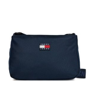 Torebka Tommy Jeans. Niebieskie torebki klasyczne Tommy Jeans, bez wzorów, z jeansu, bez dodatków. Za 219,99 zł.