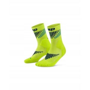 Damskie skarpetki kompresyjne do połowy łydki sportowe z wełną Merino Core. Niebieskie skarpetki CEP, bez wzorów, z elastanu. Za 69,00 zł.