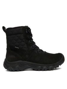 Keen Śniegowce Greta II Waterproof 1031168 Czarny. Czarne buty zimowe Keen, z nubiku, bez obcasa, bez zapięcia. Za 799,99 zł.