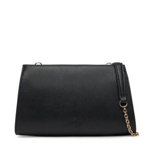 Torebka Furla. Czarne torebki klasyczne Furla, bez wzorów, bez dodatków. Za 649,99 zł.
