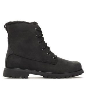 Trapery Helly Hansen. Czarne buty zimowe Helly Hansen, bez obcasa, bez zapięcia. Za 499,99 zł.