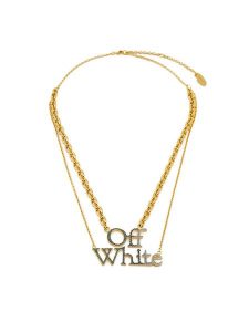 Off-White Naszyjnik OWOB097S23MET0028445 Złoty. Żółte naszyjniki OFF-WHITE, metalowe. Za 1 799,00 zł.