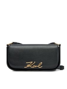 KARL LAGERFELD Torebka A1W30039 Czarny. Czarne torebki klasyczne KARL LAGERFELD, bez wzorów, ze skóry, bez dodatków. Za 639,99 zł.