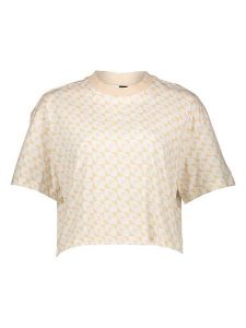 Adidas Koszulka w kolorze beżowym rozmiar: M. Brązowe bluzki ADIDAS, m, bez wzorów, z bawełny, bez kołnierzyka, bez ramiączek. Za 74,63 zł.