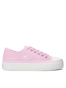 Beverly Hills Polo Club Trampki W-BHPC027M Różowy. Czerwone trampki Beverly Hills Polo Club, bez wzorów, z materiału, bez zapięcia. Za 129,99 zł.