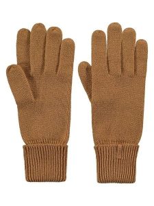Barts Rękawiczki w kolorze jasnobrązowym rozmiar: 8. Brązowe rękawiczki Barts, bez wzorów, prążkowane. Za 108,74 zł.