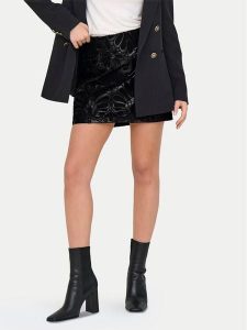 ONLY Spódnica z imitacji skóry Sima 15332330 Czarny Slim Fit. Czarne spódnice ONLY, m, bez wzorów, ze skóry. Za 119,99 zł.