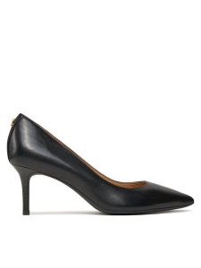 LAUREN RALPH LAUREN Szpilki 802940602001 Czarny. Czarne szpilki Lauren Ralph Lauren, bez wzorów, ze skóry, bez obcasa. Za 429,99 zł.