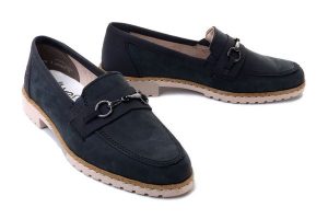 RIEKER 51860-14 blue, półbuty damskie. Niebieskie półbuty Rieker, bez wzorów, bez obcasa, na obcasie, bez zapięcia. Za 197,94 zł.