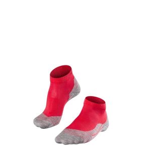 Skarpety damskie Falke RU4. Czerwone skarpetki Falke, bez wzorów, z materiału. Za 99,00 zł.