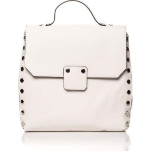 Ecru Elegancka Torebka - Plecak z Metalowymi Nitami. Plecaki marki Molly.pl. Za 139,90 zł.