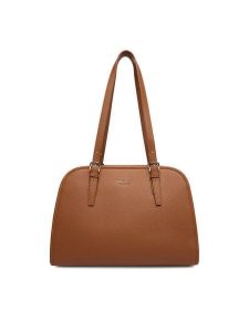 Nine West Torebka CEO-AGNES-LA482-3038 Brązowy. Brązowe torebki klasyczne Nine West, bez wzorów, z materiału, bez dodatków. Za 229,99 zł.