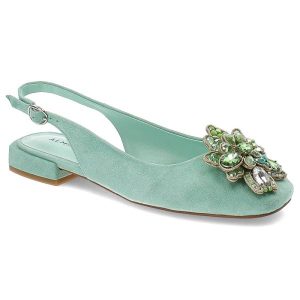 Zielone Sandały Alma En Pena Eleganckie Obuwie Damskie. Zielone sandały Alma en Pena, bez wzorów, bez obcasa, na obcasie, bez zapięcia. Za 429,00 zł.