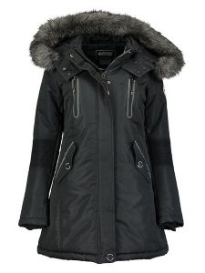 Canadian Peak Parka "Camilly" w kolorze czarnym rozmiar: S. Czarne płaszcze Canadian Peak, s, bez wzorów, bez kaptura. Za 316,45 zł.