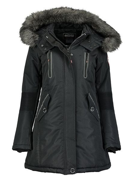 Canadian Peak Parka "Camilly" w kolorze czarnym rozmiar: S. Czarne płaszcze Canadian Peak, s, bez wzorów, bez kaptura. Za 316,45 zł.