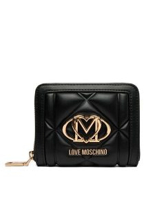 LOVE MOSCHINO Portfel JC5641PP0PLC0000 Czarny. Czarne portfele LOVE MOSCHINO, bez wzorów, ze skóry. Za 459,99 zł.