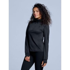 Bluza narciarska - Damskie - Arctic 2.0 - Czarny. Czarne bluzy POEDERBAAS, na zimę, m, bez wzorów, z elastanu, bez kaptura. W wyprzedaży za 177,72 zł.