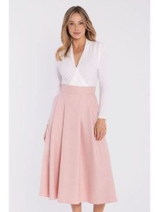 Stylove Spódnica w kolorze jasnoróżowym rozmiar: S. Różowe spódnice Stylove, s, bez wzorów, midi. Za 219,99 zł.