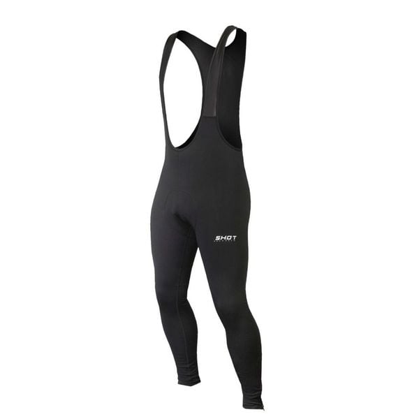 Dorosły Legginsy z szelkami Cuissard Shot Unlimited Long. Czarne legginsy SHOT RACE GEAR, bez wzorów, z materiału, długie. Za 336,00 zł.