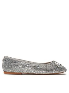 Steve Madden Baleriny Blossoms-R SM11002854 Srebrny. Szare balerinki Steve Madden, bez wzorów, z tworzywa sztucznego, bez obcasa, bez zapięcia. Za 299,99 zł.