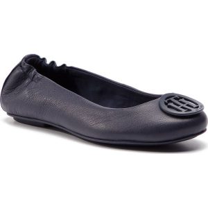 Baleriny TOMMY HILFIGER - Flexible Leather Balerina FW0FW04073 Tommy Navy 406. Balerinki marki TOMMY HILFIGER. Za 399,00 zł.