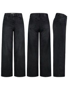 Sublevel Dżinsy - Comfort fit - w kolorze granatowym rozmiar: XL. Niebieskie jeansy Sublevel, z aplikacjami, ze skóry, z podwyższonym stanem. Za 144,92 zł.