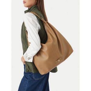 Torebka Beverly Hills Polo Club. Brązowe torebki klasyczne Beverly Hills Polo Club, bez wzorów, bez dodatków. Za 229,99 zł.