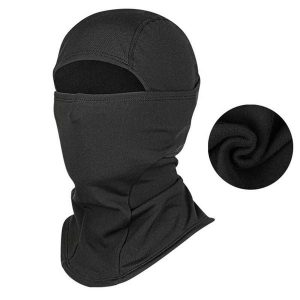 Czapka Balaclava Narciarska Termiczna Zima Couvrecou. Czarne czapki WEST BIKING, bez wzorów, z materiału, sportowe. Za 63,44 zł.